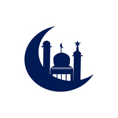 mosque in black and white