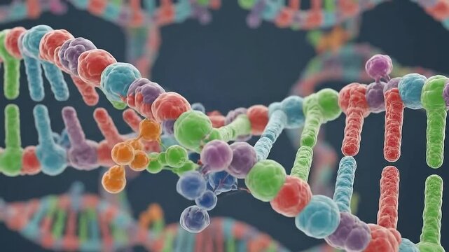 DNA Double Helix Animation Exploring the Building Blocks of Life.