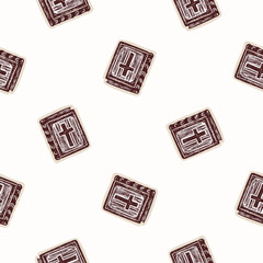 Bible book of Gods word vector pattern. Seamless wallpaper for Christian bible study, faith notes and sermon jorunal. Religious lino cut background. 