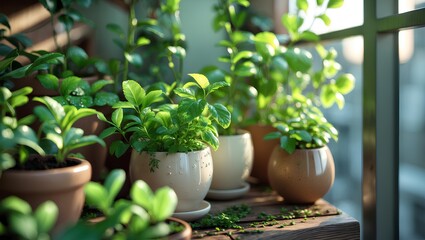 Small garden on apartment balcony - Healthy Lifestyle showcasing a calm green corner with arranged plants that inspire mindful habits for balanced living
