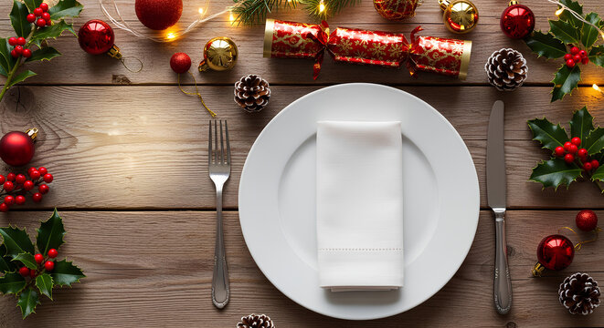 Set the perfect festive holiday table this Christmas with this inviting place setting