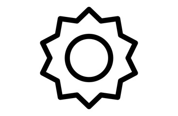 太陽のシンプルなベクターアイコン