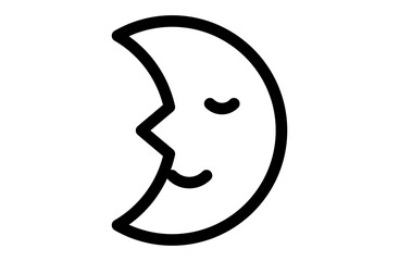 月のシンプルなベクターアイコン