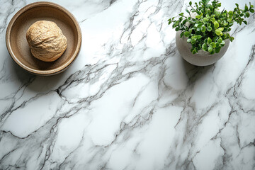 Exquisite Western Cuisine Styled on Elegant Marble Surface