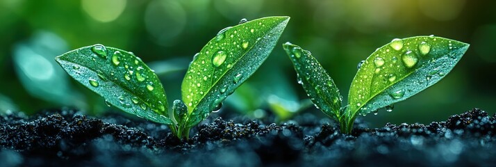 Seeds that germinate with water droplets