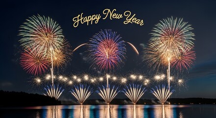 Fireworks Reflection Water