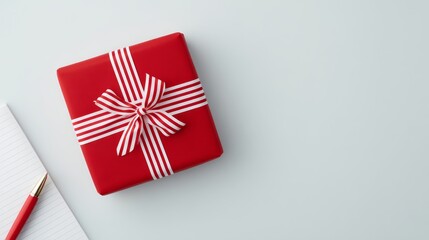 Christmas, year end bonus, business gifting concept. Festive Corporate Gift Wrapping: Rewarding Employees with Christmas Presents.