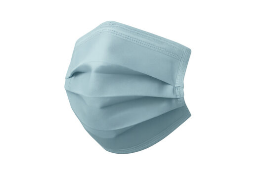 Medical surgical face mask providing protection against covid-19 virus and diseases, transparent background - Powered by Adobe