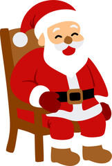 Santa Claus SVG Illustration – Cute Christmas Santa Character Vector