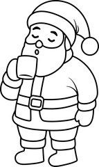 Santa Claus SVG Illustration – Cute Christmas Santa Character Vector