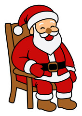 Santa Claus SVG Illustration – Cute Christmas Santa Character Vector