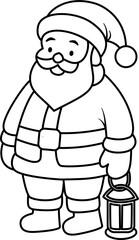 Santa Claus SVG Illustration – Cute Christmas Santa Character Vector