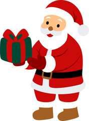 Santa Claus SVG Illustration – Cute Christmas Santa Character Vector