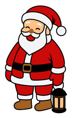 Santa Claus SVG Illustration – Cute Christmas Santa Character Vector