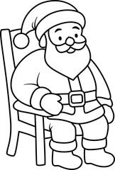 Santa Claus SVG Illustration – Cute Christmas Santa Character Vector