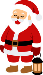 Santa Claus SVG Illustration – Cute Christmas Santa Character Vector