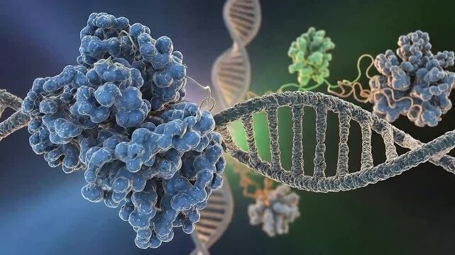 DNA Replication Process A Detailed Molecular Visualization 1.