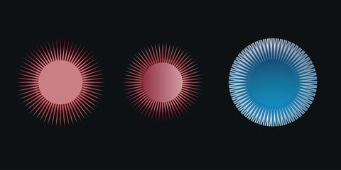 Three vibrant glowing orbs radiate energy against a dark backdrop, creating a captivating visual display