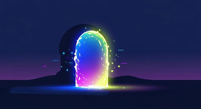 Mystical Portal of Light - A Gateway to Another Dimension. - Powered by Adobe