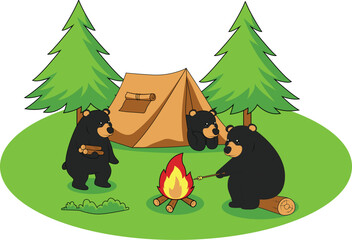 Camping bears