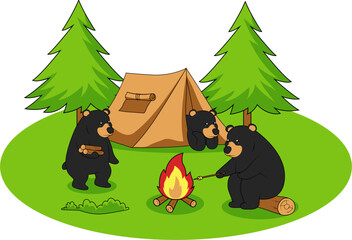 Camping bears