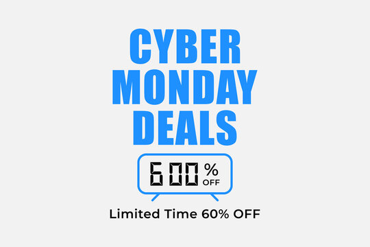 Cyber Monday deals limited time discount banner