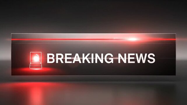 Dynamic Breaking News Broadcast Animation for Modern News Channels and Digital Media