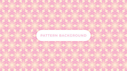 pink flower seamless pattern background vector design