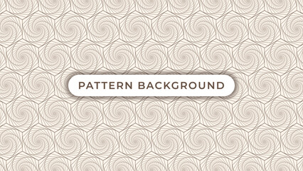 brown line geometric swirl seamless pattern background vector design