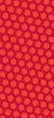Hexagon geometric pattern, modern honeycomb style phone wallpaper, warm decorative tone mobile background