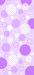 Playful circles and dots, memphis style phone wallpaper, cheerful fun tone mobile background