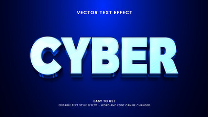 cyber editable text effect 3d