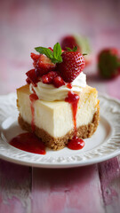 
Delicious cheesecake dessert

