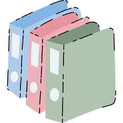 doodle binders filled style