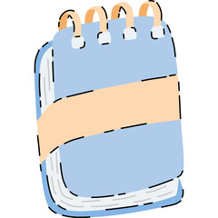 doodle notepad filled style