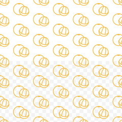 Seamless Flat Style Longan Smoothie Tropical Fruit Drink Pattern