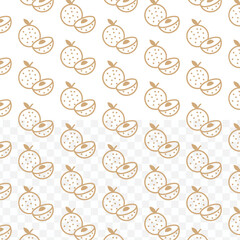 Flat Style Detailed Lychee Smoothie and Fruit Drink Seamless Pattern