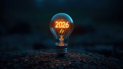 Glowing 2026 Light Bulb Future Ideas and Innovation