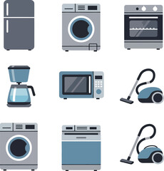 household appliances icons