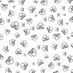 Flat Style Simple Sushi Roll Food Japanese Seamless Pattern Background