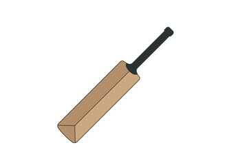 cricket bat isolated on white background. 