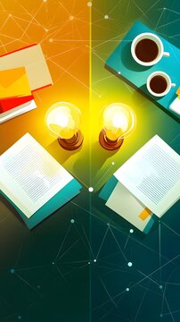 Brainstorming Creative Ideas with Lightbulbs