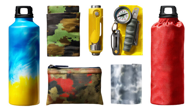 Modern Travel Essentials for Summer Adventures - Vibrant and Functional Items
