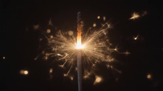 beautiful fireworks at night