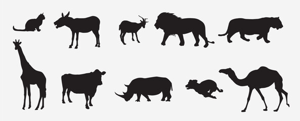 Set of animals vector illustration