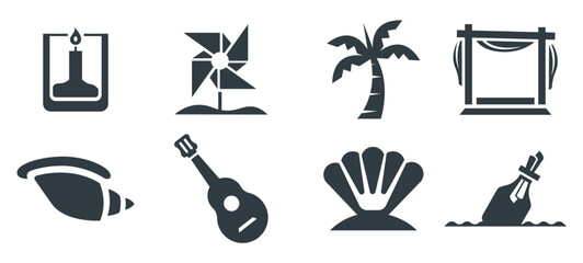 Beach wedding Beach wedding Vector 