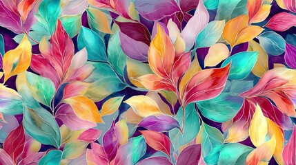 Artistic Watercolor Floral Pattern