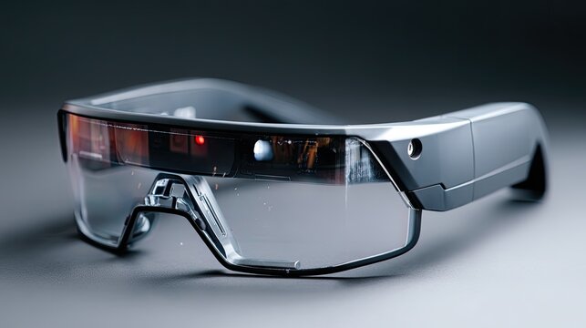 Futuristic Smart Glasses with Augmented Reality Display