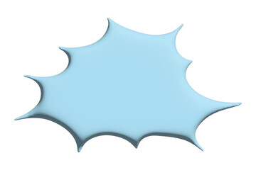 3d speech bubble Blank empty message box Textbox frame for banners, price tags, stickers, design