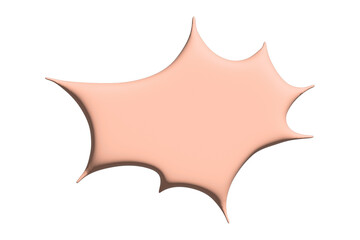 3d speech bubble Blank empty message box Textbox frame for banners, price tags, stickers, design